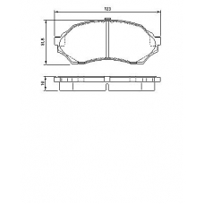 0 986 424 610 BOSCH Комплект тормозных колодок, дисковый тормоз