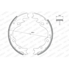 152-2287 WEEN Комплект тормозных колодок
