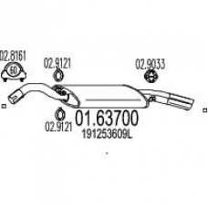 01.63700 MTS Глушитель выхлопных газов конечный