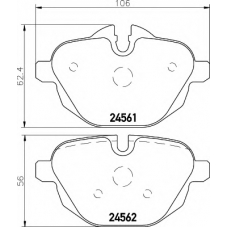 N-1730 COBREQ Комплект тормозных колодок, дисковый тормоз