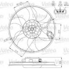 696283 VALEO Вентилятор, охлаждение двигателя