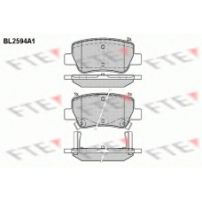 BL2594A1 FTE Комплект тормозных колодок, дисковый тормоз