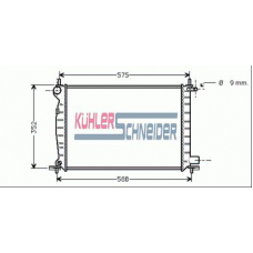 1813701 KUHLER SCHNEIDER Радиатор, охлаждение двигател