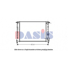 180960N AKS DASIS Радиатор, охлаждение двигателя