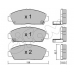 822-172-0 CIFAM Комплект тормозных колодок, дисковый тормоз