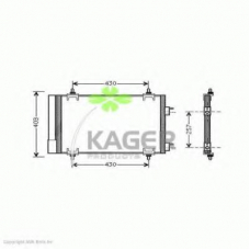 94-5790 KAGER Конденсатор, кондиционер