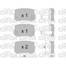 822-173-0 CIFAM Комплект тормозных колодок, дисковый тормоз