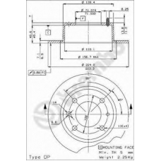 BS 7305 BRECO Тормозной диск