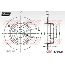 873024.6880 MAXTECH Тормозной диск