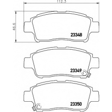 8DB 355 017-071 HELLA Комплект тормозных колодок, дисковый тормоз