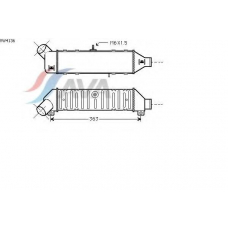 VW4136 AVA Интеркулер