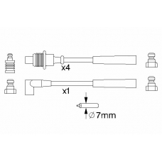 0 986 356 715 BOSCH Комплект проводов зажигания