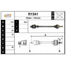 R1341 SNRA Приводной вал