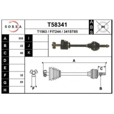 T58341 EAI Приводной вал