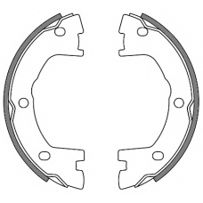 4640.00 REMSA Комплект тормозных колодок, стояночная тормозная с