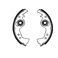 0103 ROULUNDS Brake lining/shoes, rear