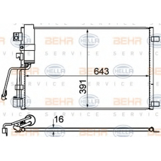 8FC 351 310-141 HELLA Конденсатор, кондиционер