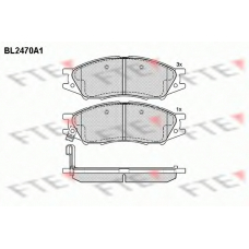 BL2470A1 FTE Комплект тормозных колодок, дисковый тормоз