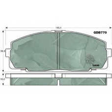 GDB770 TRW Комплект тормозных колодок, дисковый тормоз