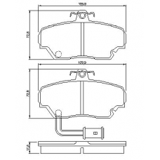 0 986 424 012 BOSCH Комплект тормозных колодок, дисковый тормоз