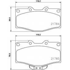 8DB 355 009-471 HELLA PAGID Комплект тормозных колодок, дисковый тормоз