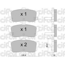 822-193-1 CIFAM Комплект тормозных колодок, дисковый тормоз