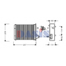 089007N AKS DASIS Теплообменник, отопление салона