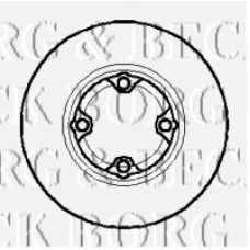 BBD5861S BORG & BECK Тормозной диск
