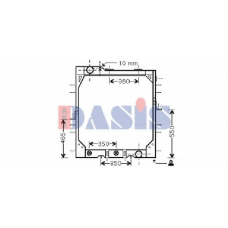 131450N AKS DASIS Радиатор, охлаждение двигателя