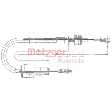 11.1326 METZGER Тросик газа