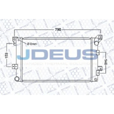 053M06 JDEUS Радиатор, охлаждение двигателя