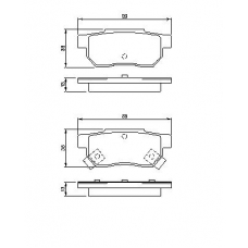 0 986 461 131 BOSCH Комплект тормозных колодок, дисковый тормоз