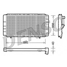 DRM23021 DENSO Радиатор, охлаждение двигателя