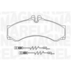 363916060525 MAGNETI MARELLI Комплект тормозных колодок, дисковый тормоз