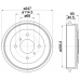 MBD144 MINTEX Тормозной барабан