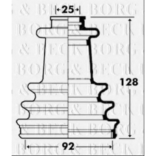 BCB6106 BORG & BECK Пыльник, приводной вал