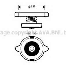 980014 AVA Крышка, радиатор