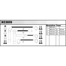 XC809 QUINTON HAZELL Комплект проводов зажигания