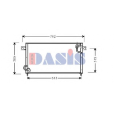 142001N AKS DASIS Конденсатор, кондиционер