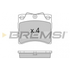 BP2554 BREMSI Комплект тормозных колодок, дисковый тормоз