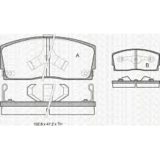 8110 41917 TRIDON Brake pads - front