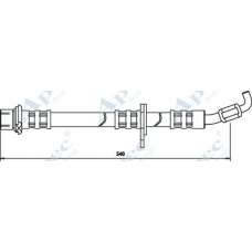 HOS3208 APEC Тормозной шланг