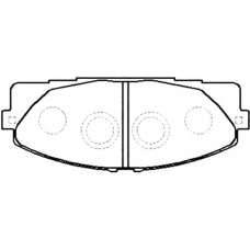 AKD-26420 ASVA Комплект тормозных колодок, дисковый тормоз