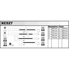 XC527 QUINTON HAZELL Комплект проводов зажигания