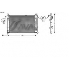 MS2338 AVA Радиатор, охлаждение двигателя