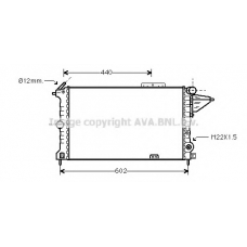 OLA2119 AVA Радиатор, охлаждение двигателя