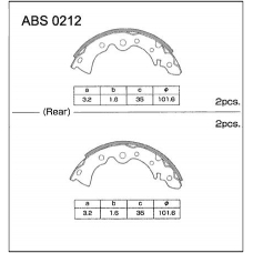 ABS0212 Allied Nippon Колодки барабанные