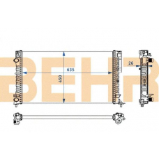 2108976 BEHR Radiator