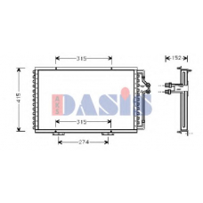 181100N AKS DASIS Конденсатор, кондиционер