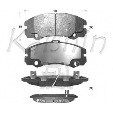 FK4090 KAISHIN Комплект тормозных колодок, дисковый тормоз